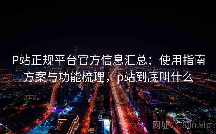 P站正规平台官方信息汇总：使用指南方案与功能梳理，p站到底叫什么