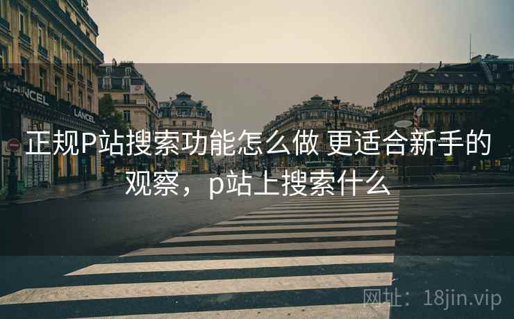 正规P站搜索功能怎么做 更适合新手的观察，p站上搜索什么
