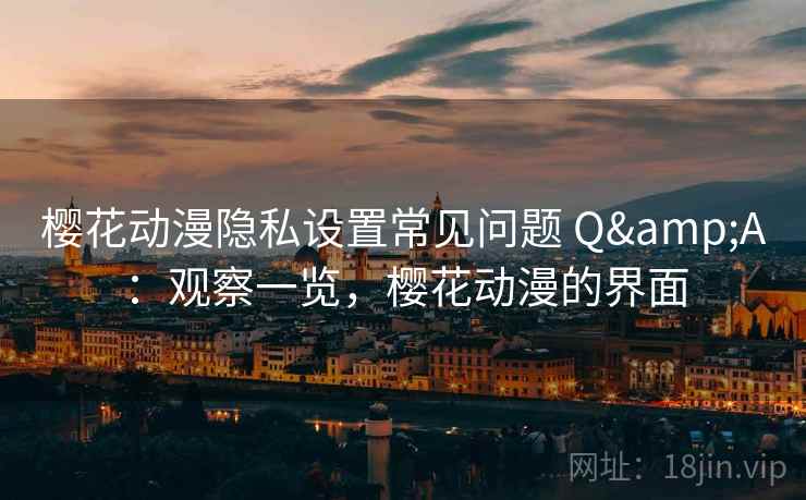 樱花动漫隐私设置常见问题 Q&A：观察一览，樱花动漫的界面