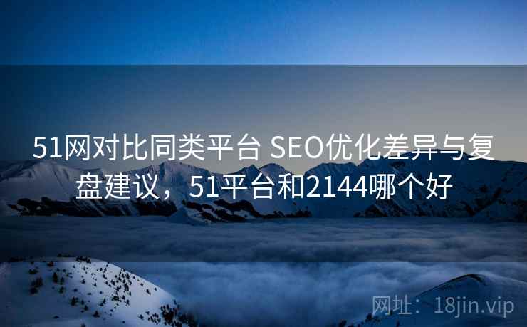 51网对比同类平台 SEO优化差异与复盘建议，51平台和2144哪个好