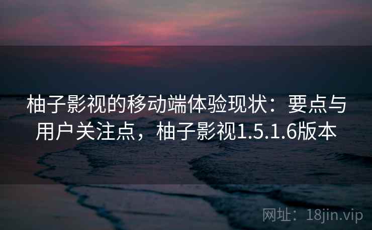 柚子影视的移动端体验现状：要点与用户关注点，柚子影视1.5.1.6版本