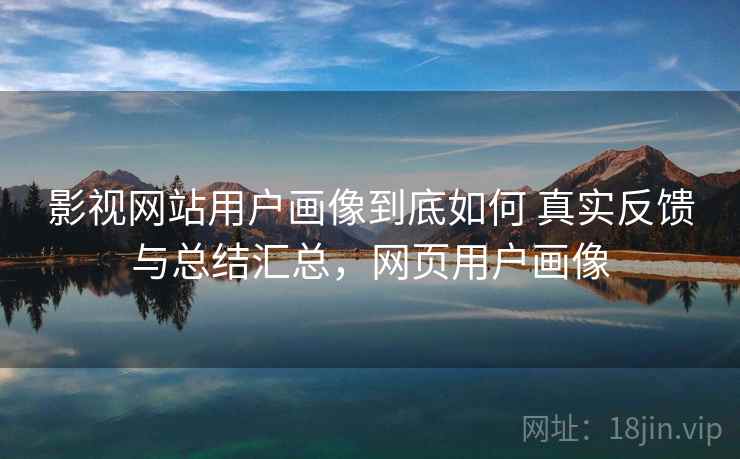 影视网站用户画像到底如何 真实反馈与总结汇总，网页用户画像